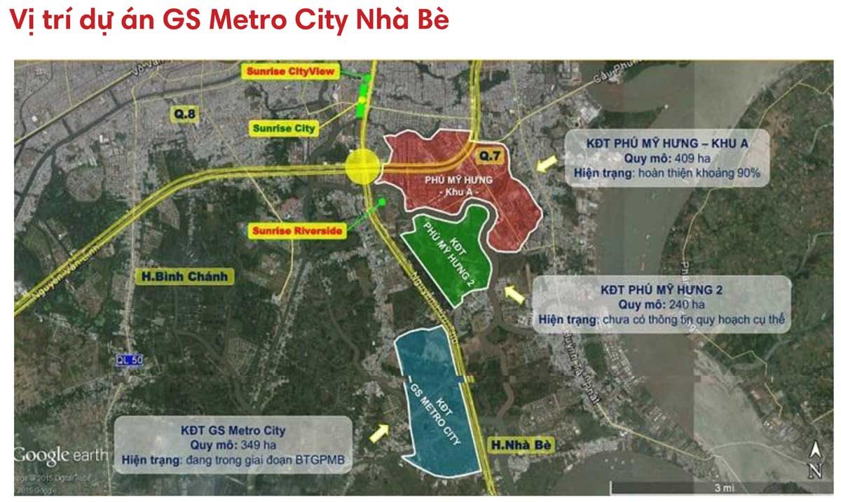 vi tri du an gs metrocity - GS METROCITY NHÀ BÈ