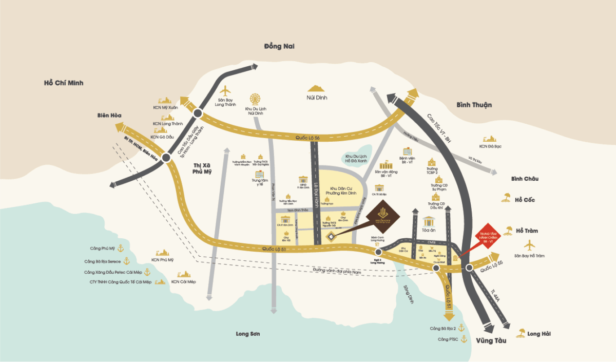 vi tri du an felix city ba ria - DỰ ÁN FELIX CITY BÀ RỊA