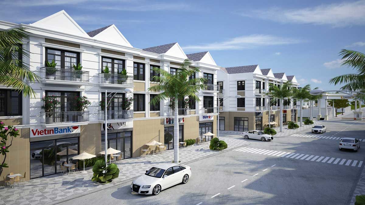 phoi canh khu nha pho du an lucky garden binh my - LUCKY GARDEN TỈNH LỘ 9 BÌNH MỸ CỦ CHI
