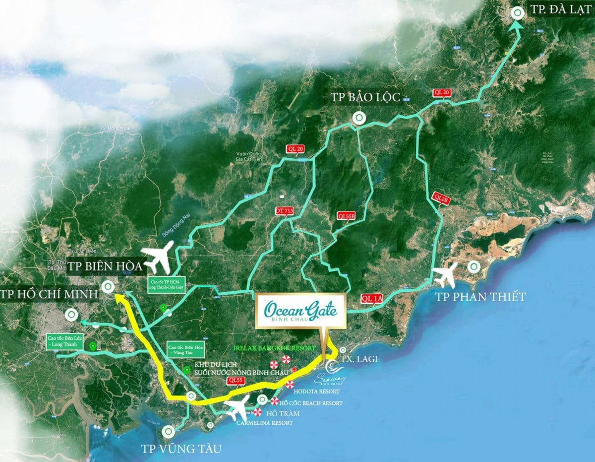 vi tri du an ocean gate binh chau - DỰ ÁN OCEAN GATE BÌNH CHÂU