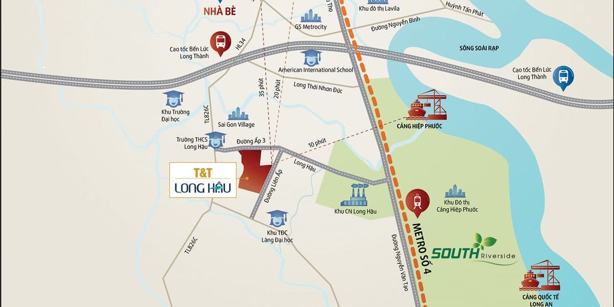 tuyen metro so 4 - DỰ ÁN SOUTH RIVERSIDE NHÀ BÈ