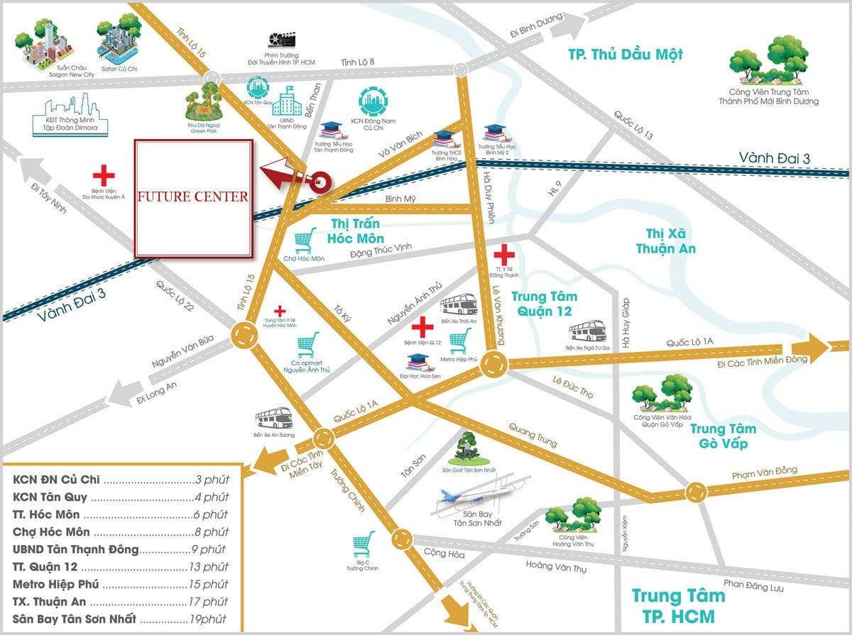 vi tri du an future center - DỰ ÁN FUTURE CENTER VÕ VĂN BÍCH CỦ CHI