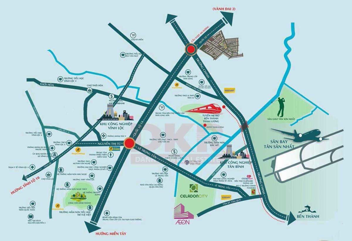 vi tri du an an suong residence - DỰ ÁN AN SƯƠNG RESIDENCE QUẬN 12