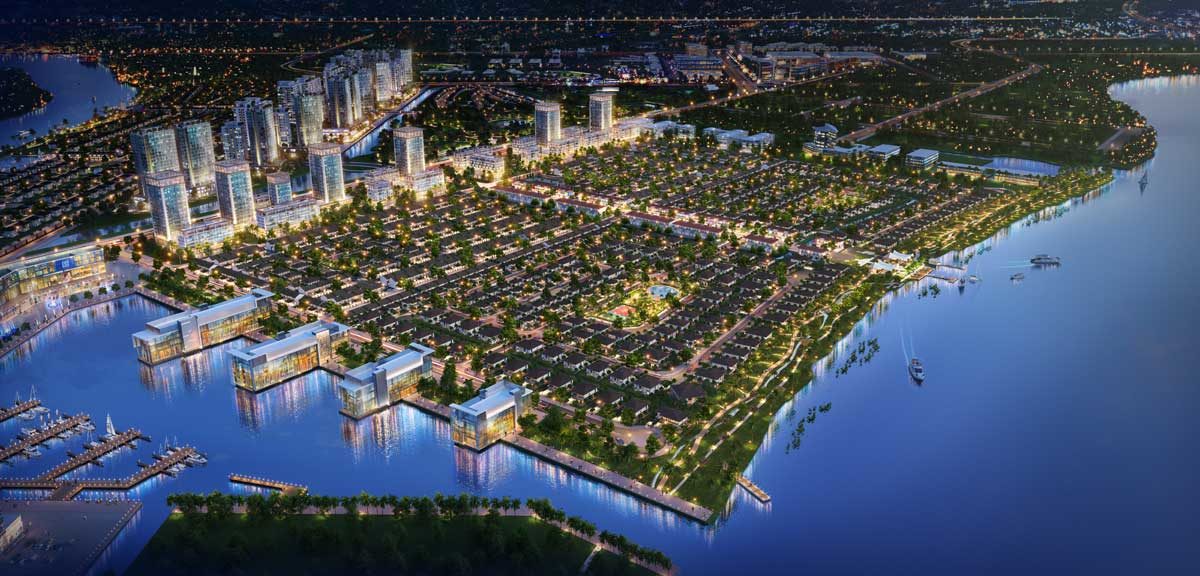 phoi canh tong the du an waterpoint - WATERPOINT BẾN LỨC LONG AN