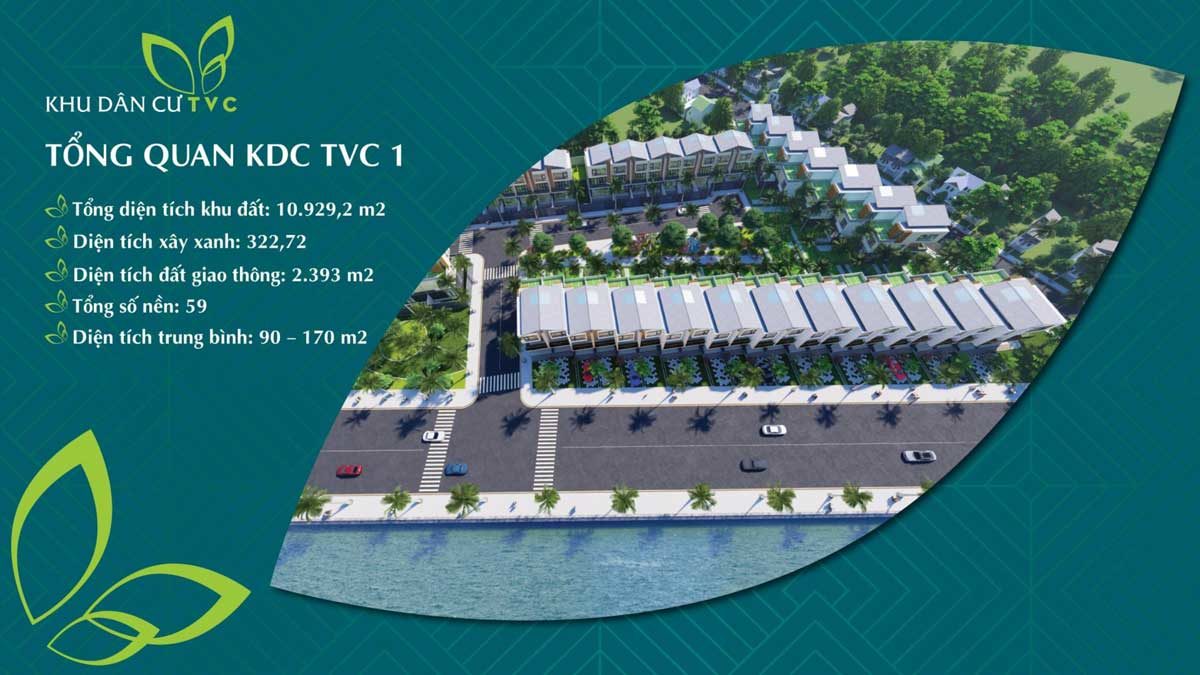 tong quan kdc tvc 1 - DỰ ÁN ĐẤT NỀN KHU DÂN CƯ TVC TRẦN VĂN CHẨM CỦ CHI