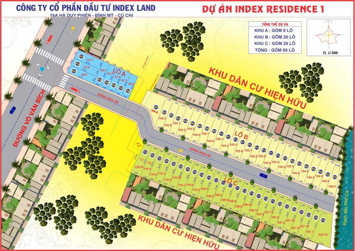 du an index residence cu chi - DỰ ÁN ĐẤT NỀN KHU DÂN CƯ TVC TRẦN VĂN CHẨM CỦ CHI