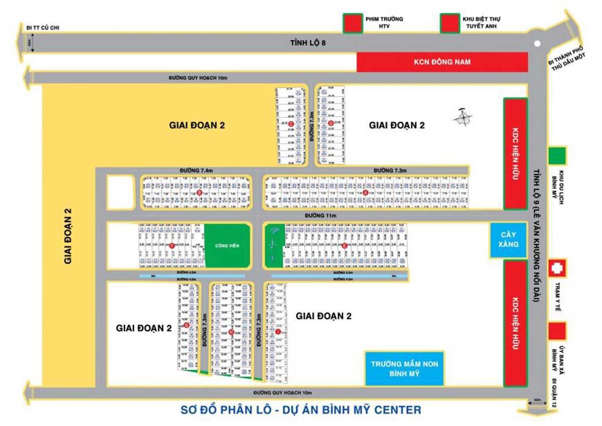 du an binh my center cu chi - DỰ ÁN ĐẤT NỀN KHU DÂN CƯ TVC TRẦN VĂN CHẨM CỦ CHI