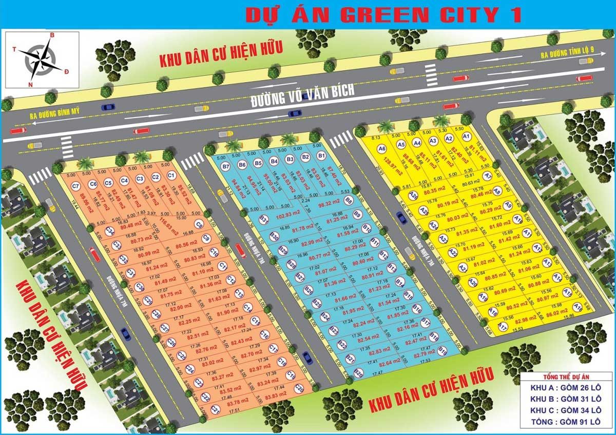 du an green city 1 - DỰ ÁN ĐẤT NỀN KHU DÂN CƯ TVC TRẦN VĂN CHẨM CỦ CHI
