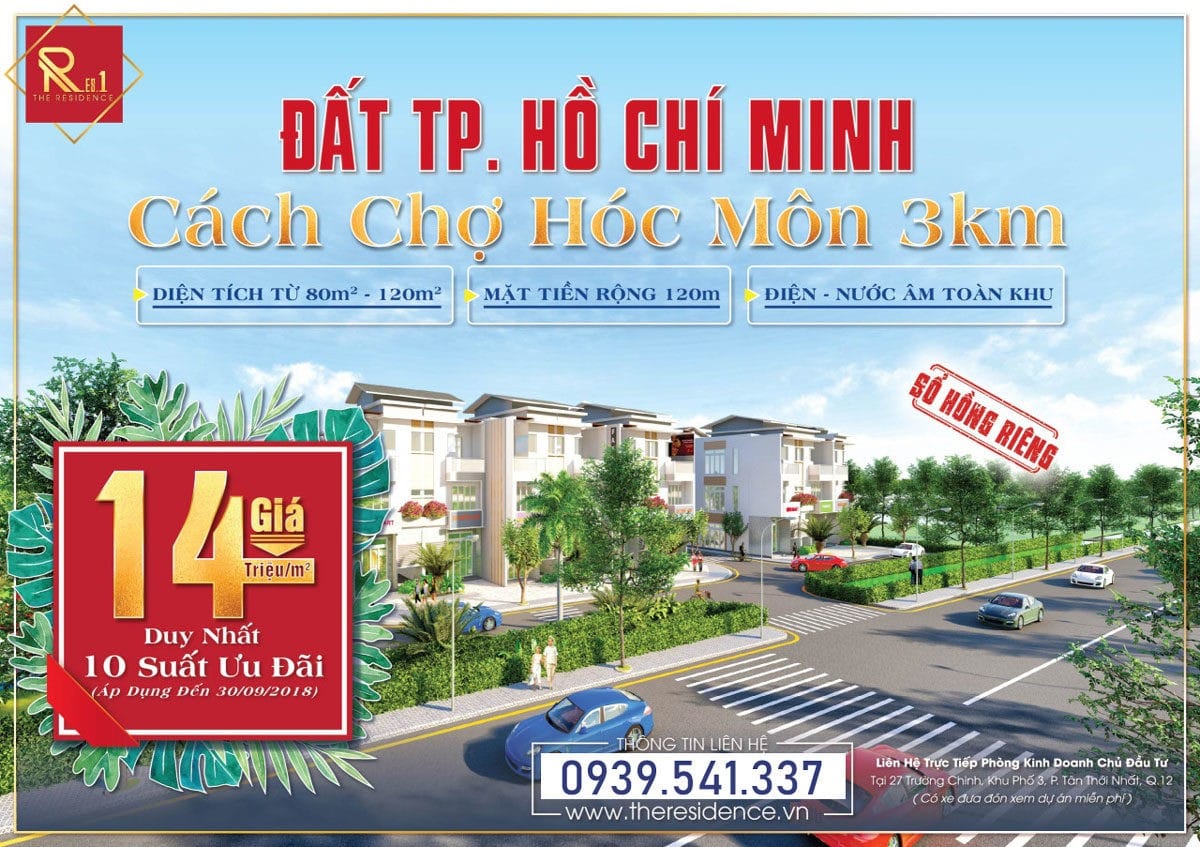 res 1 vo van bich - DỰ ÁN RES 1 - THE RESIDENCE 1 VÕ VĂN BÍCH CỦ CHI
