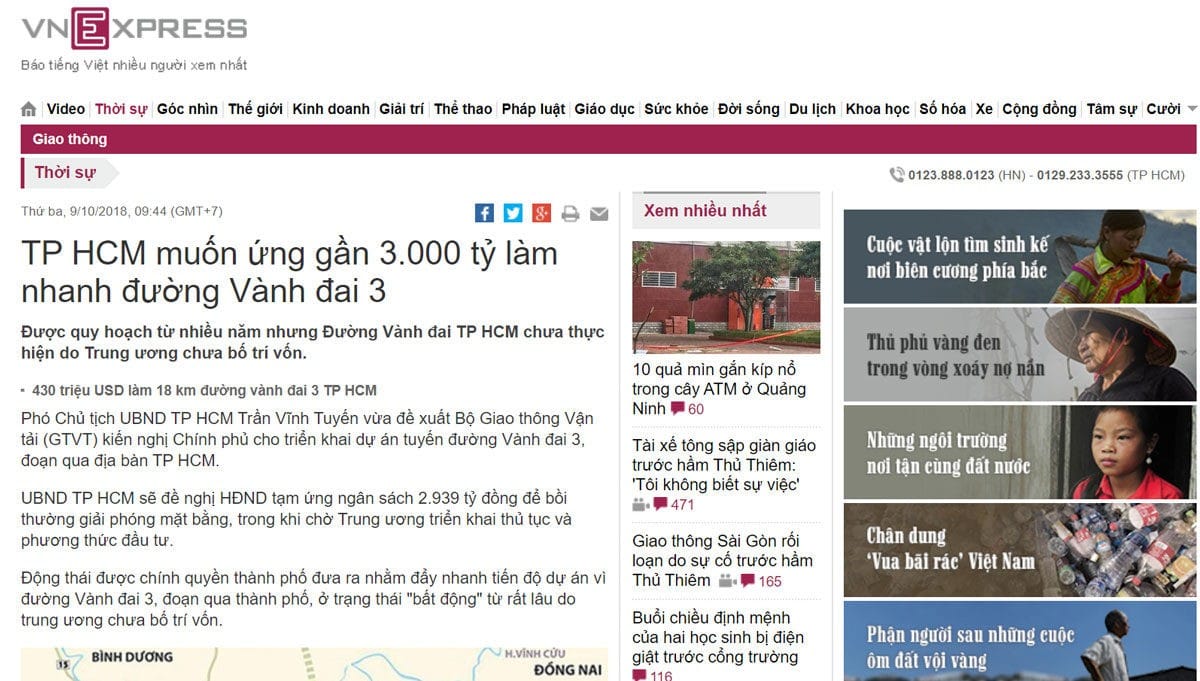 tam ung 3000 ty dong lam duong vanh dai 3 - DỰ ÁN RES 1 - THE RESIDENCE 1 VÕ VĂN BÍCH CỦ CHI