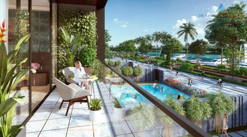 view song one river villas - DỰ ÁN ONE RIVER VILLAS ĐÀ NẴNG