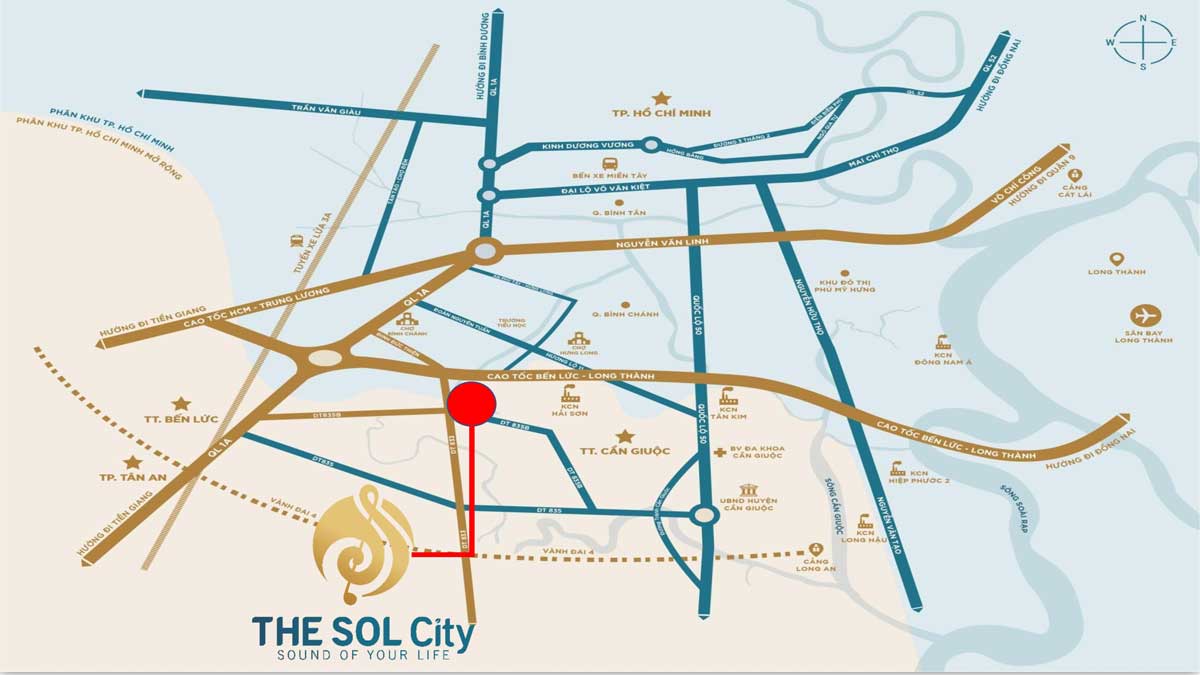 Vi tri Du an The Sol City 2 - The Sol City